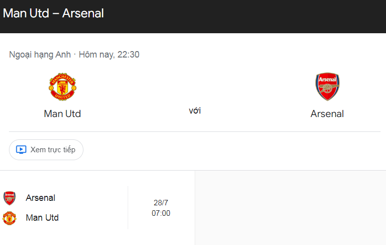 Tin nóng về trận MU vs Arsenal (22h30 ngày 12/5):