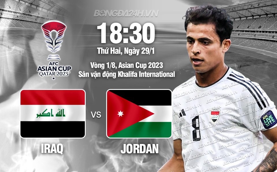 SOI KÈO VÀ DỰ ĐOÁN AFC ASEAN CUP  ? Trận đấu : Iraq vs Jordan ? ?? 18h30 Ngày 29/01/2024